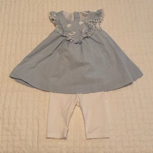 Miniclasix Chambray Top and Leggings